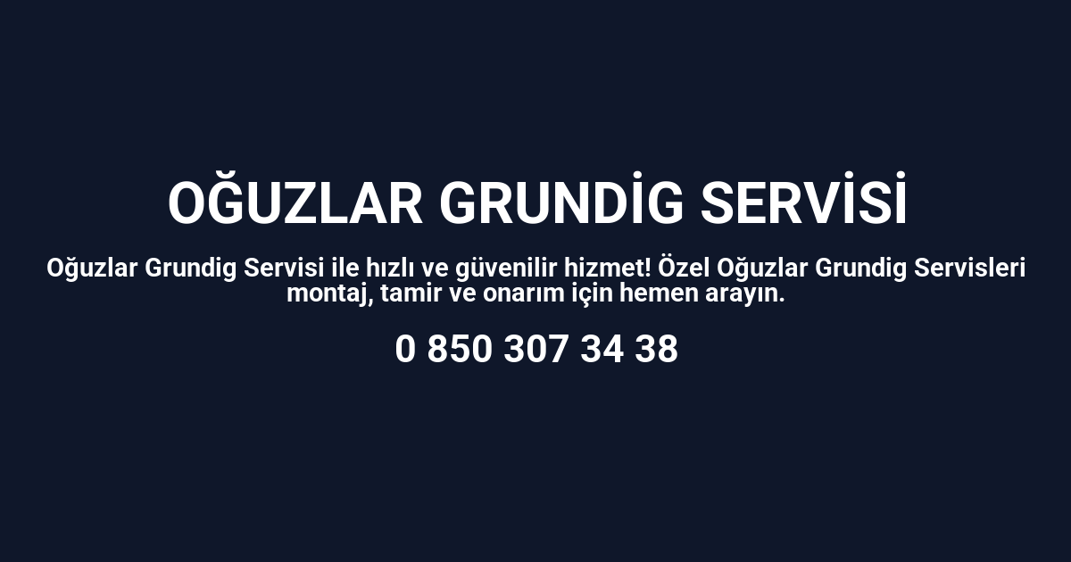 Oğuzlar Grundig Servisi